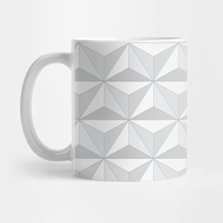 Geodesic Sphere, Greyscale Mug